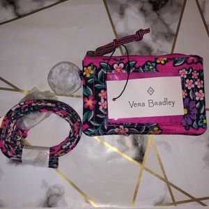 NWT Vera Bradley Pink Key ID and Lanyard